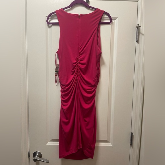 NWT $80R Thalia Sodi Acapulco Magenta Spark Bead Embellished Dress. Size Large - Picture 6 of 8